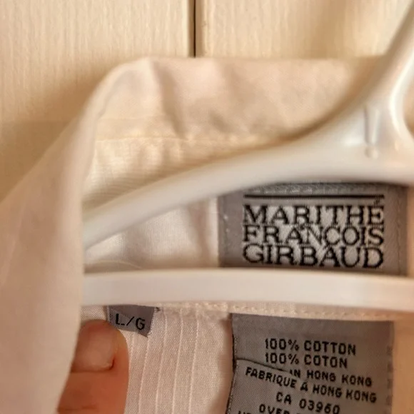 Marithe Francois Girbaud White Button-Up Shirt - Picture 4 of 12